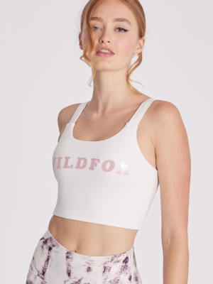 Wildfox Ladder Back Sports Bra | White