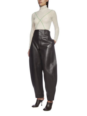 Bottega Veneta Leather Balloon Pants