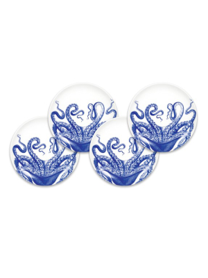 Caskata Blue Lucy Blue Canape Plates