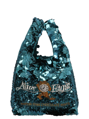 Anya Hindmarch After Eight Sequin Tote Bag