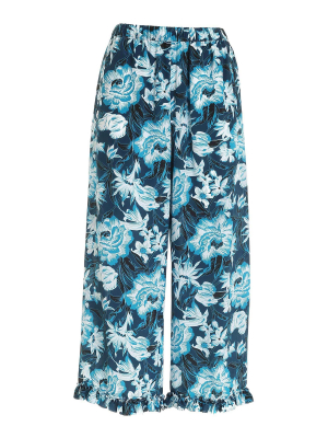 Weekend Max Mara Floral Printed Wide Leg Pants