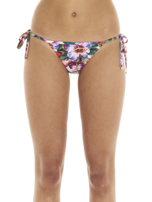 Dolce & Gabbana Floral Printed Bikini Bottoms