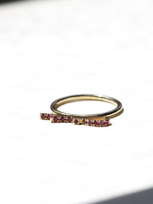 Ruby Ribbon Ring