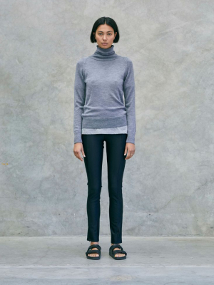 Turtleneck Raglan Knit