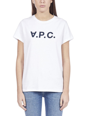 A.p.c. Logo Print Crewneck T-shirt