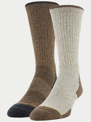 Signature Gold By Goldtoe Men's Midweight Crew Socks 2pk - 6-12.5