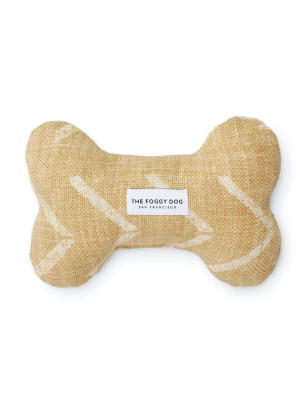 Ochre Mud Cloth Dog Squeaky Toy