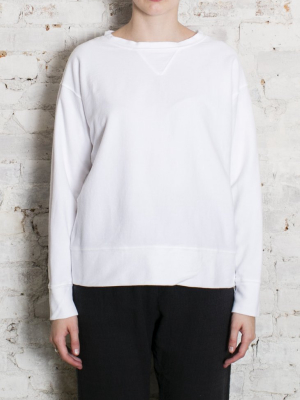 White Pam Sweatshirt
