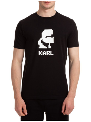 Karl Lagerfeld Logo Print Short-sleeved T-shirt