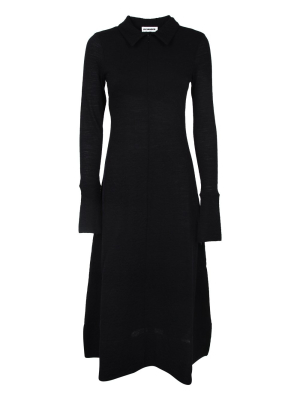 Jil Sander Knitted Maxi Polo Dress