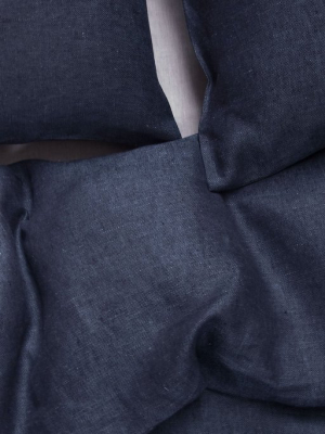 Emile Linen Duvet Cover - Moon