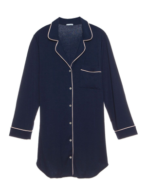 Eberjey Gisele Sleepshirt - Navy/ivory