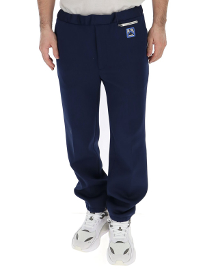 Prada Logo Patch Jogger Pants