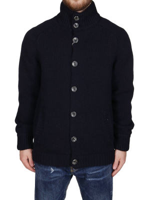 Herno Button Detailed Knitted Cardigan