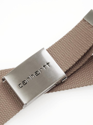 Clip Belt Chrome | Leather