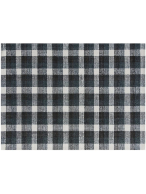 Charcoal Tartan Rug