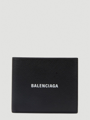 Balenciaga Logo Print Bifold Wallet