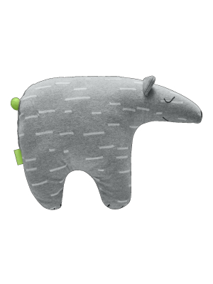 Polar Bear Knut Cushion - Grey