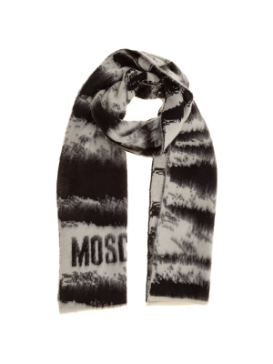 Moschino Logo Intarsia Scarf