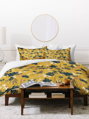 Marta Barragan Camarasa Floral Duvet Set - Deny Designs