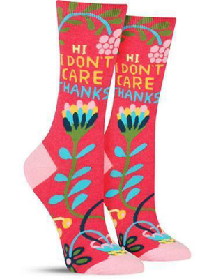 Hi. I Don't Care. Socks | Womens