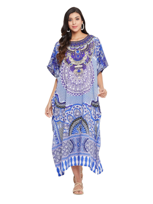 Long Maxi Kaftan Dress - Plus