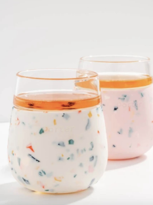 Blush Terrazzo Porter Glass