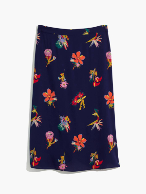 Atrium Midi Skirt In Bird Of Paradise