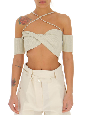 Jacquemus Le Haut Soleil Twisted Bra