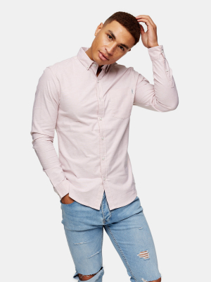 Pink Stretch Skinny Oxford Shirt