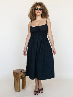 Gabriela Dress Black Cotton