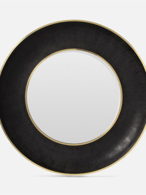 Armond Mirror Large Black And Brass