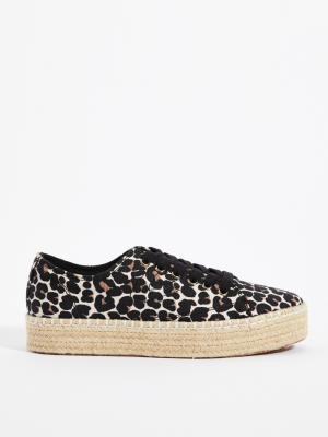 Tretorn Leopard Espadrille Sneakers