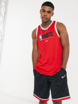 Nike Basketball Dry Dna Tank In Red
