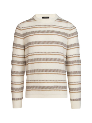 Ermenegildo Zegna Striped Crewneck Sweater