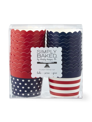 Simply Baked 4th Of July Cupcake Liners, Small