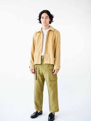 Beige Corduroy Shirt Jacket