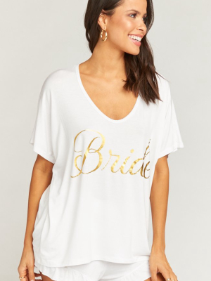 Benji Tunic Sleep Set ~ Bridal White