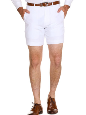 Ski Bumps | White Suit Shorts