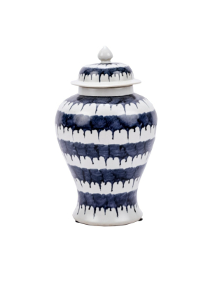 Drip Porcelain Temple Jar