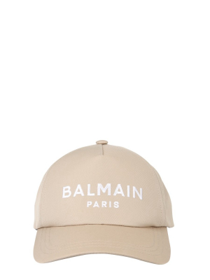 Balmain Logo Embroidered Baseball Cap