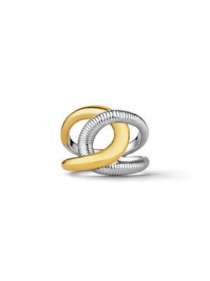 Eternity Embrace Ring With 18k Gold
