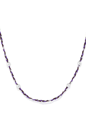 Purple Precious Threads Necklace