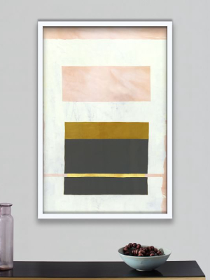 Framed Watercolor Print - Stacked Rectangle