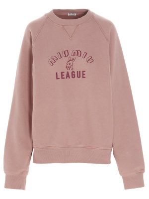 Miu Miu Logo Printed Sweatshirt