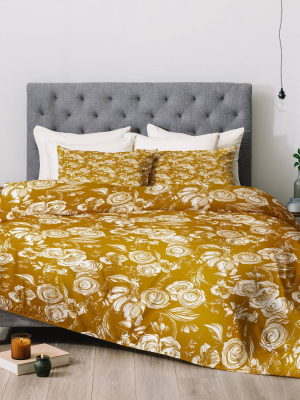 Pattern State Floral Sketch Comforter Set - Deny Designs