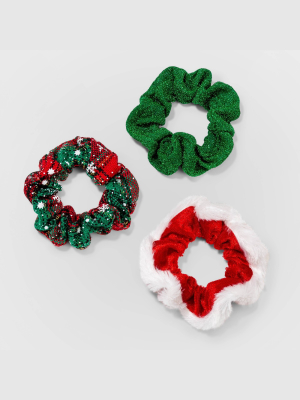 Plaid Snowflake Hair Twister Set 3pc