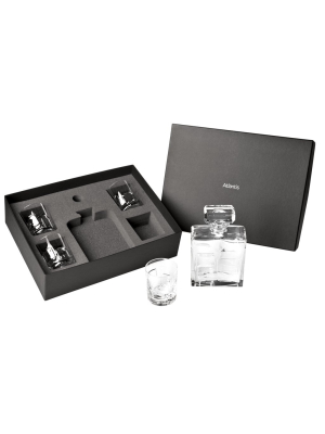 Vista Alegre Portrait Case With Whisky Decanter & 4 Glasses