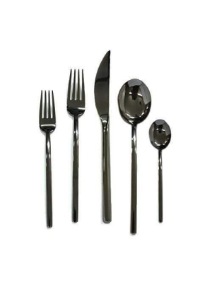 Mepra Due Oro Nero 5-piece Flatware Set