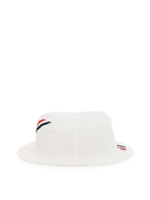 Thom Browne Rwb Stripe Detail Bucket Hat